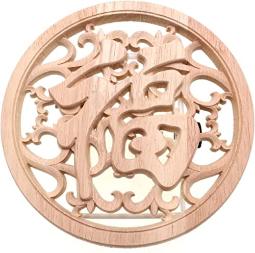 Apliques de madera tallada artesanal de estilo chino para decorar muebles elegantes 6