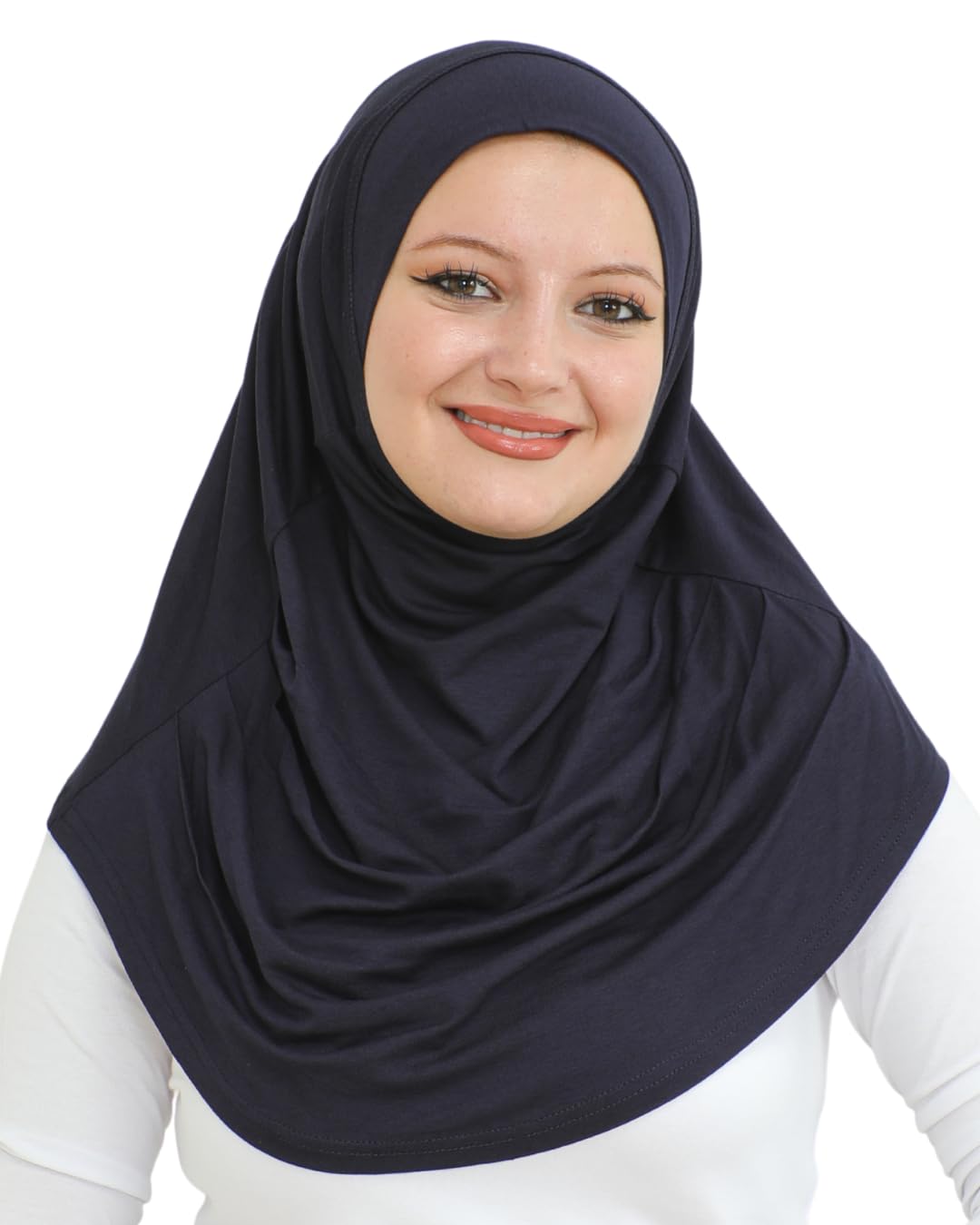 PrienPlain Ready To Wear Hijab for Women, Muslim Instant Turbans, Soft Jersey Scarf, Islamic Clothes, Long Hijabs, Abaya