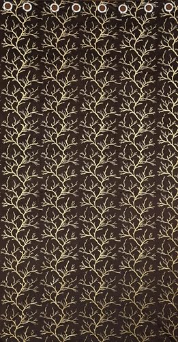 Image of Homefab India Velvet Curtains Room Darkening - Window 5 feet, Pack of 2 Panels, Coffee