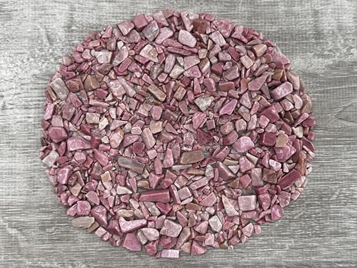 Pink Opal Chips – Natural Mini Pink Opal Stones, Crushed Undrilled Pink Opal, Semi-Tumbled Genuine Pink Opal (1/8 lb)