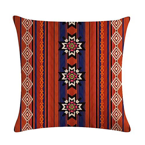 Usnewhomi Soft Boho Throw Pillow Covers Sofa Moroccan Pillows Cases For Living Room Couch Tribal Ethnic Home Decor, Set Of 4, 18 X 18 Inches #TOP2