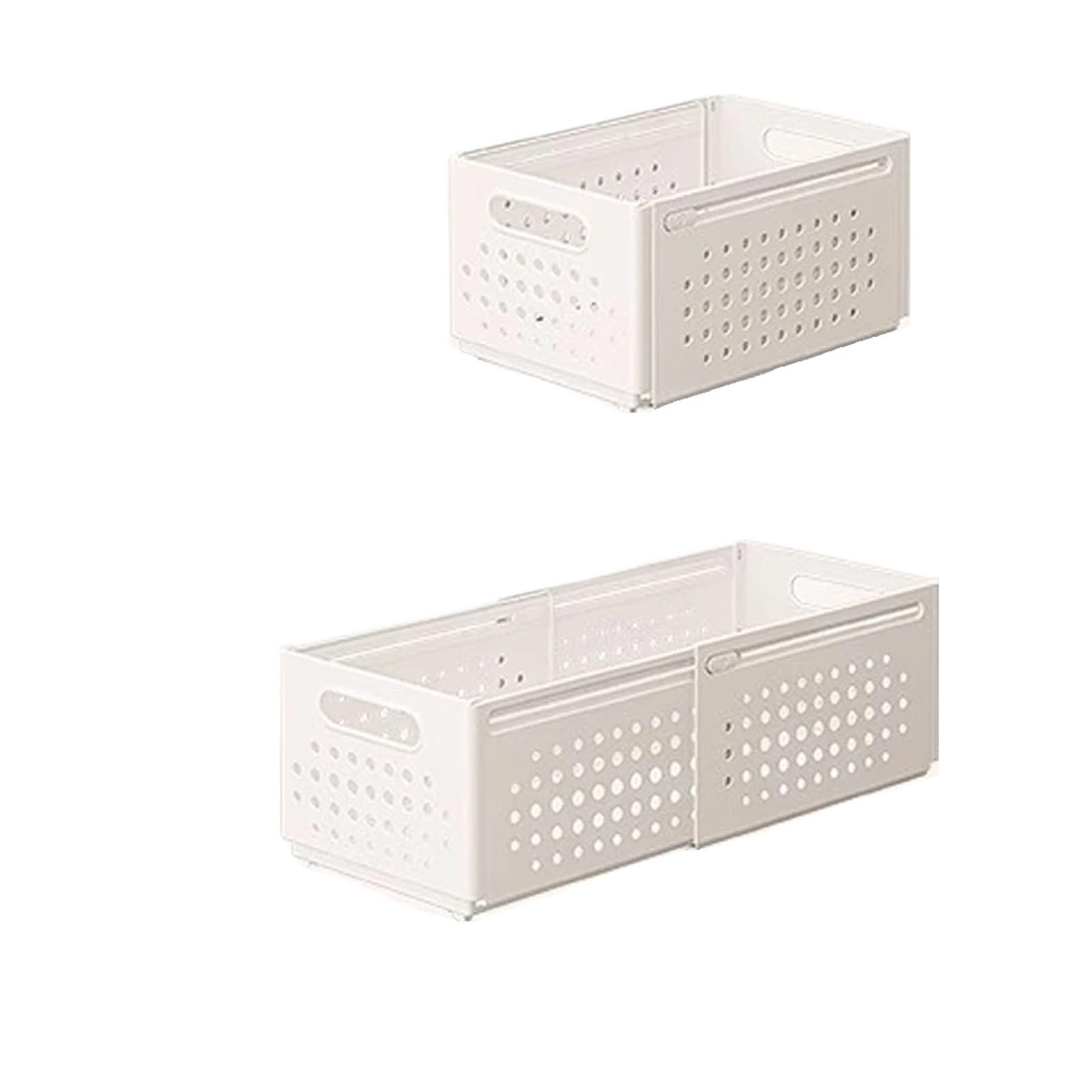 Generico Organizzatore for cassetti retrattili Lunghezza regolabile Armadietto da cucina impilabile Ordinamento for