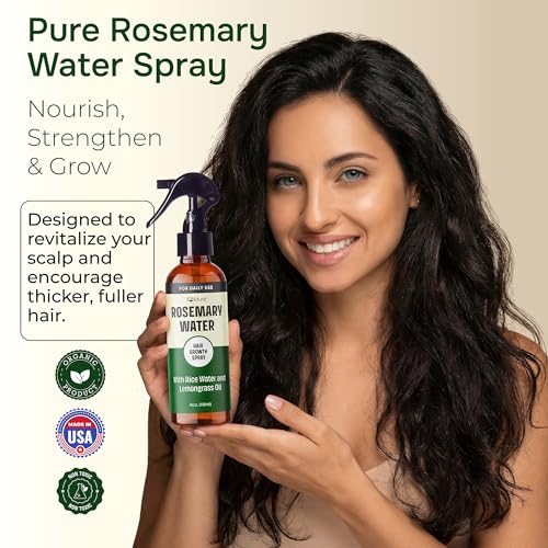 Spray de agua de romero para el crecimiento del cabello 4oz miniatura 3