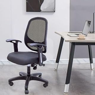 NGFC Ergonomic Office Chair Height Adjustable Mesh Chair with Tilt Lock Revolving Computer Chair for Home Office & Study Breathable Mesh Back & Comfortable Seating Pack of 1