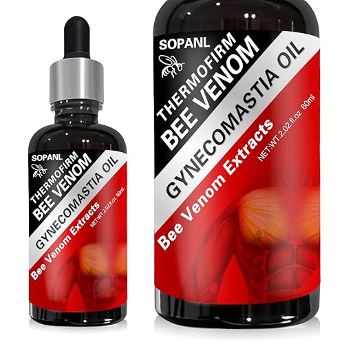 ThermoFirm Bee Venom Gynecomastia Oil Advanced ThermoFirm Gynecomastia Oil Bee Venom for Strengthen The Chest Muscles | 2.02 fl.oz 60ml