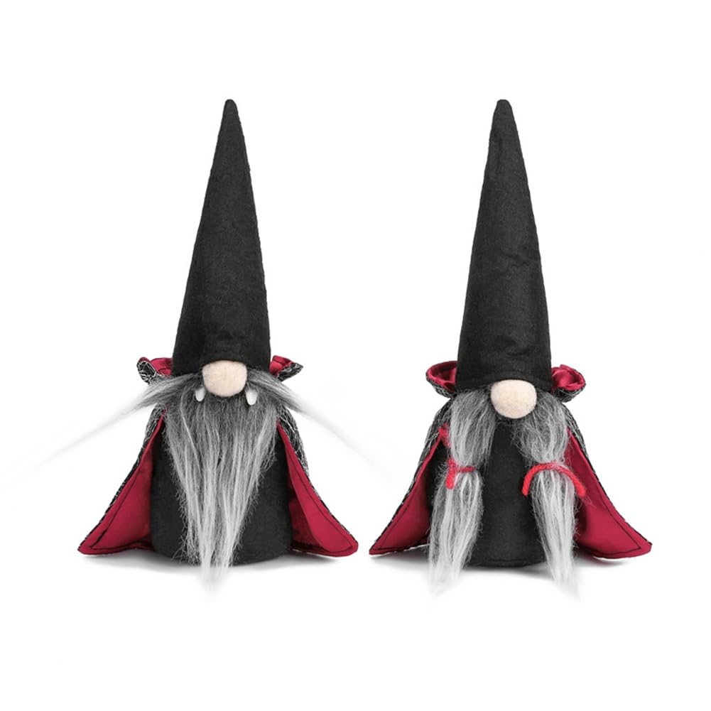 CTRLZS 2PCS Halloween Gnome Plush Faceless Doll Handmade Swedish Gnome Decoration Tomte Doll Halloween Decorations