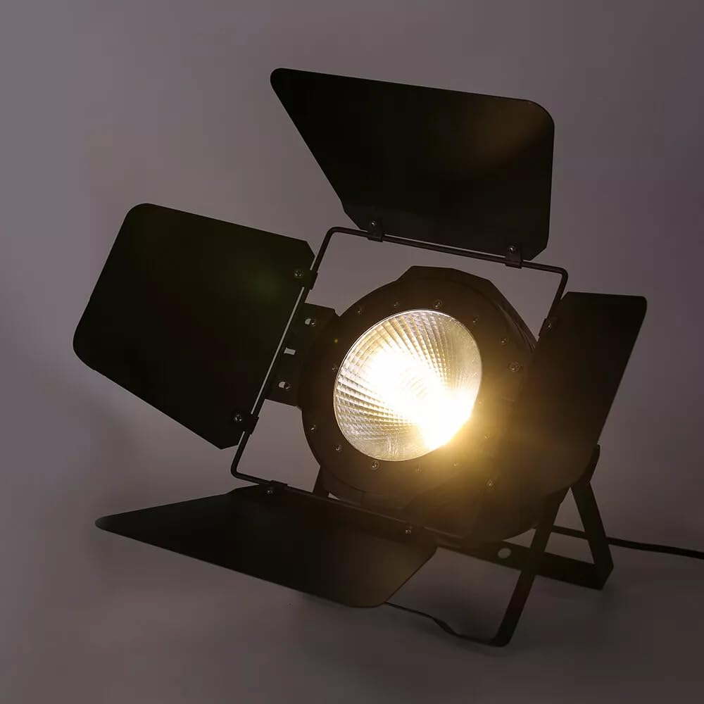 100W COB LED Bühnenbeleuchtung 2 in1 DJ Par Licht Theaterscheinwerfer Kinolampe Scheinwerfer Bühnenlicht Strahler Warmweiß/Kaltweiß Lichteffekt Studioleuchte