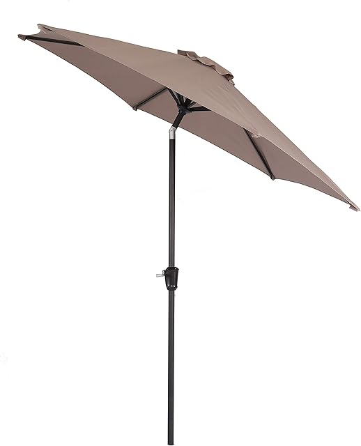 Chicreat 81014 Parasol 275 cm diameter with Aluminium Pole, taupe