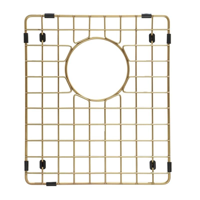 Starstar Sinks Protector Matte Gold 304 - Rejilla inferior para fregadero de cocina de acero inoxidable (14 x 17 W)