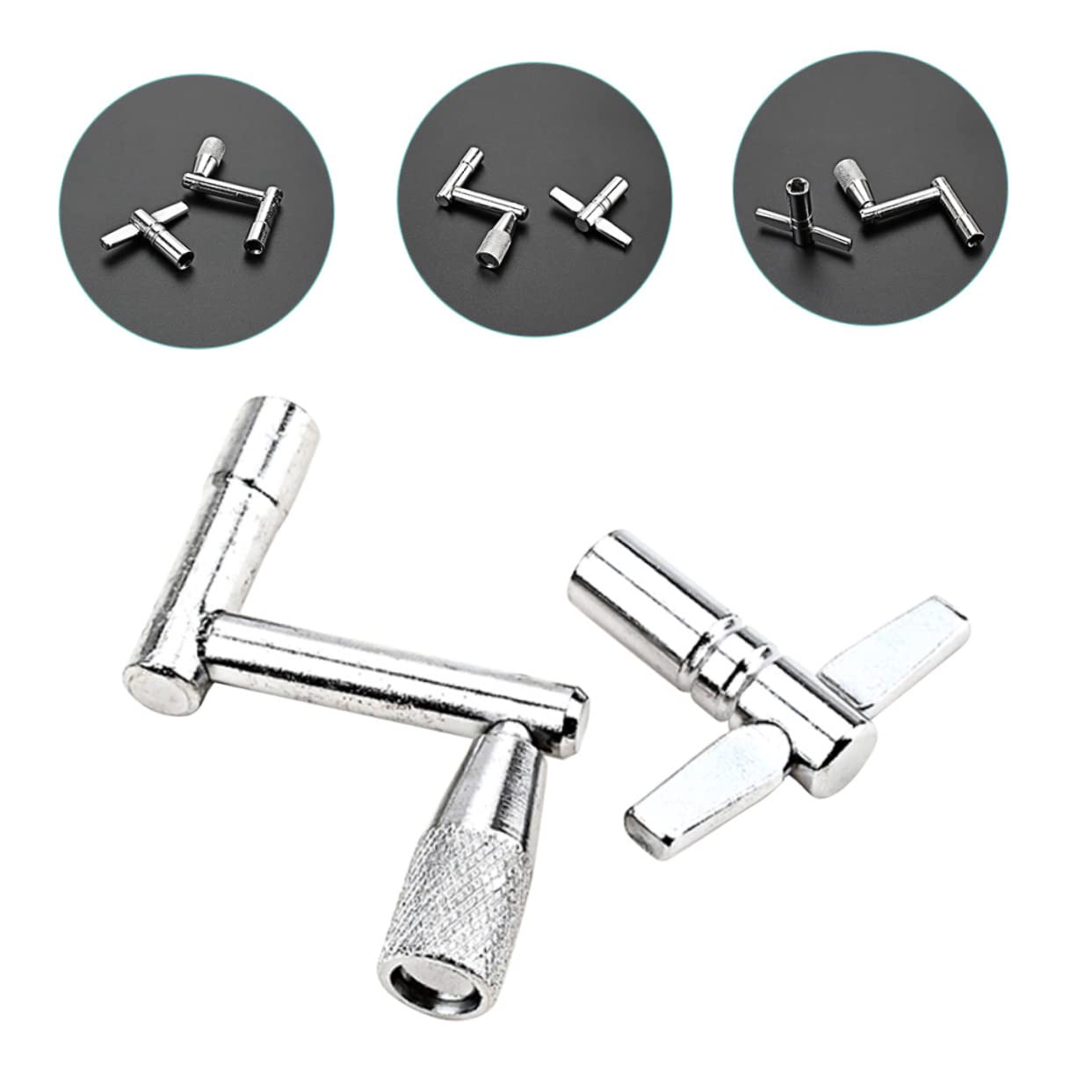 ibasenice 3ensembles Clés Pour Outils De Métal Pour Accordage De Batterie Parfait Pour Batteurs Et Percussionnistes