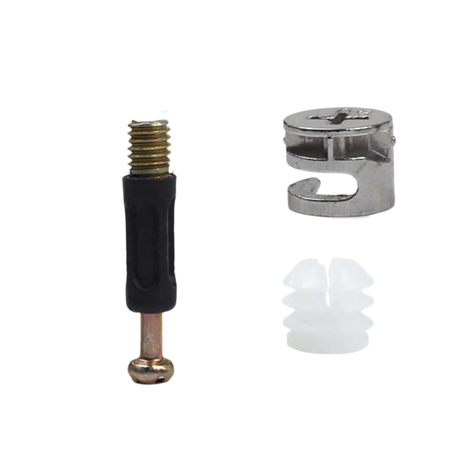 20Pcs Furniture Connector Cabinet Wheel Nut Connection Desk Link Fixer Eccentric Wheel Bolts Nut Fastening Systems Clothes Cabinet Desk Link Fixer