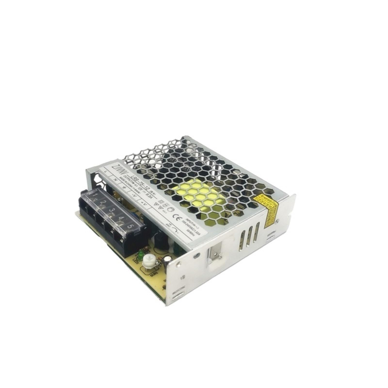 LRS-75-5v/12v/15v/24v/36v Alimentatore Switching a Uscita Singola con 14A/6A/5A/3,2A/2,1A(24V)