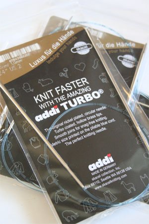 Addi Turbo Circular Knitting Needles by SKACEL 24" Size 4