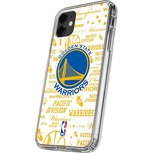 Skinit Clear Phone Case Compatible With Iphone 11 - Officially Licensed Nba Golden State Warriors Historic Blast Design #TOP2