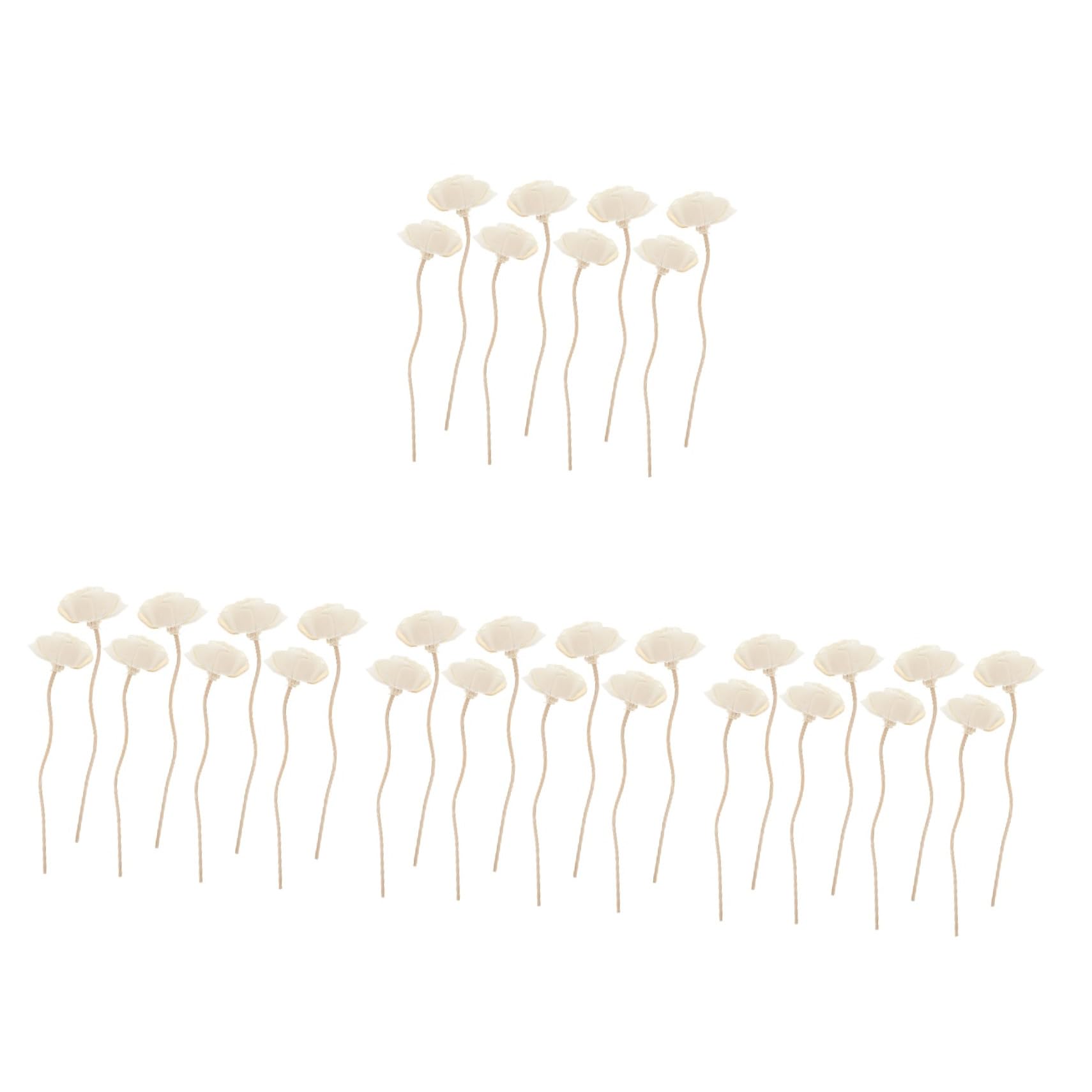 4 Sätze Aromatherapie Diffusorstäbchen Aus Rattan Groß Natürlich Blumen Düfte Gewellter Duftdiffusor Aus Korbgeflecht Für Diffusor Dicke Dekorative 8 Stück * 4