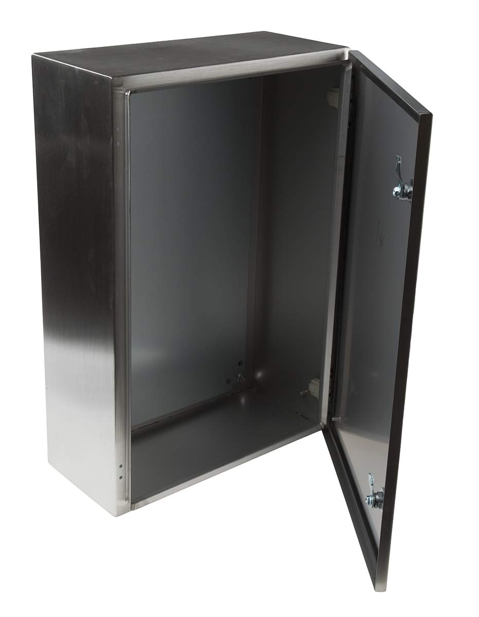 RS PRO Edelstahl Wandgehäuse IP66, HxBxT 600 mm x 400 mm x 200mm