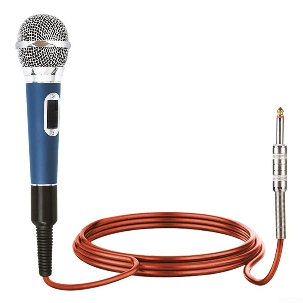 Micrófono con cable dinámico que elimina ruidos para karaoke y directos 8