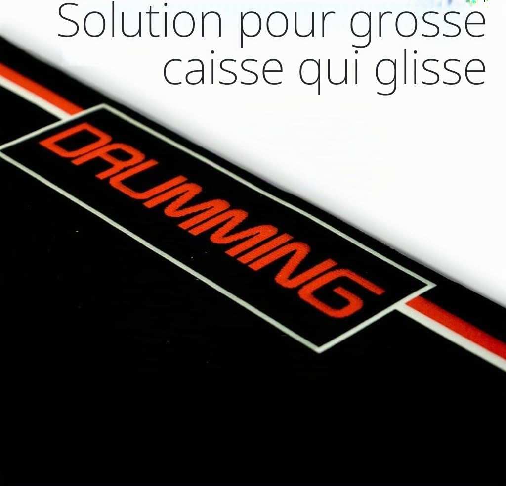 Tapis de batterie 1,2 x 1,8 m antidérapant insonorisé pour intérieur et extérieur pour batteur, jeu de batterie électronique pour pratiquer la musique, tapis de sol de protection