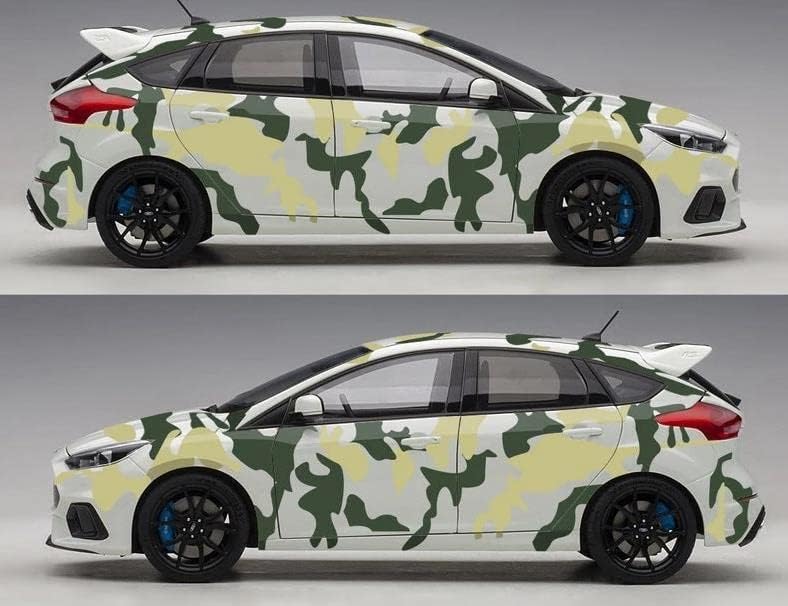 Universal Car Camouflage Vinyl Stickers Decal Kit Camo Black & (Type 2)