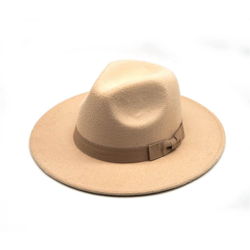 Cappello Fedora da donna in feltro a tesa larga cappello jazz chiesa padrino Sombrero Caps