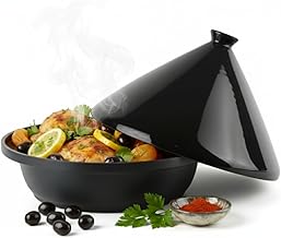 Tagine Induction for All Heat Sources Diameter 30 cm – Moroccan Tagine Dish with Non-Stick Coating, Ceramic Lid and Cast Aluminium Structure – Stock Pot, Saucepan Oriental Cuisine