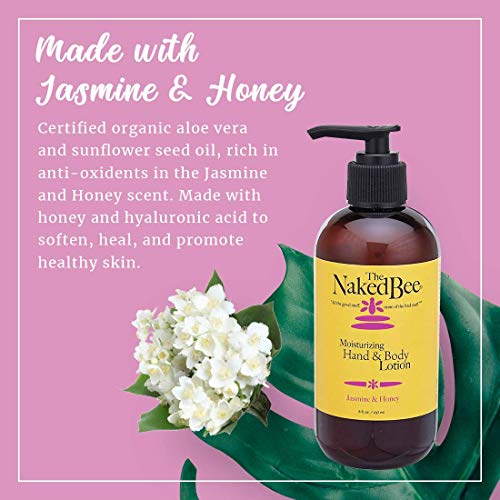 Image of The Naked Bee Nourishing Body Lotion for All Skin Types (8 oz) Moisture Replenishing Lotion for Dry Skin with Jasmine & Honey