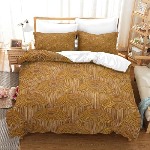 Parure de lit design art déco en microfibre fine et légère 135x200