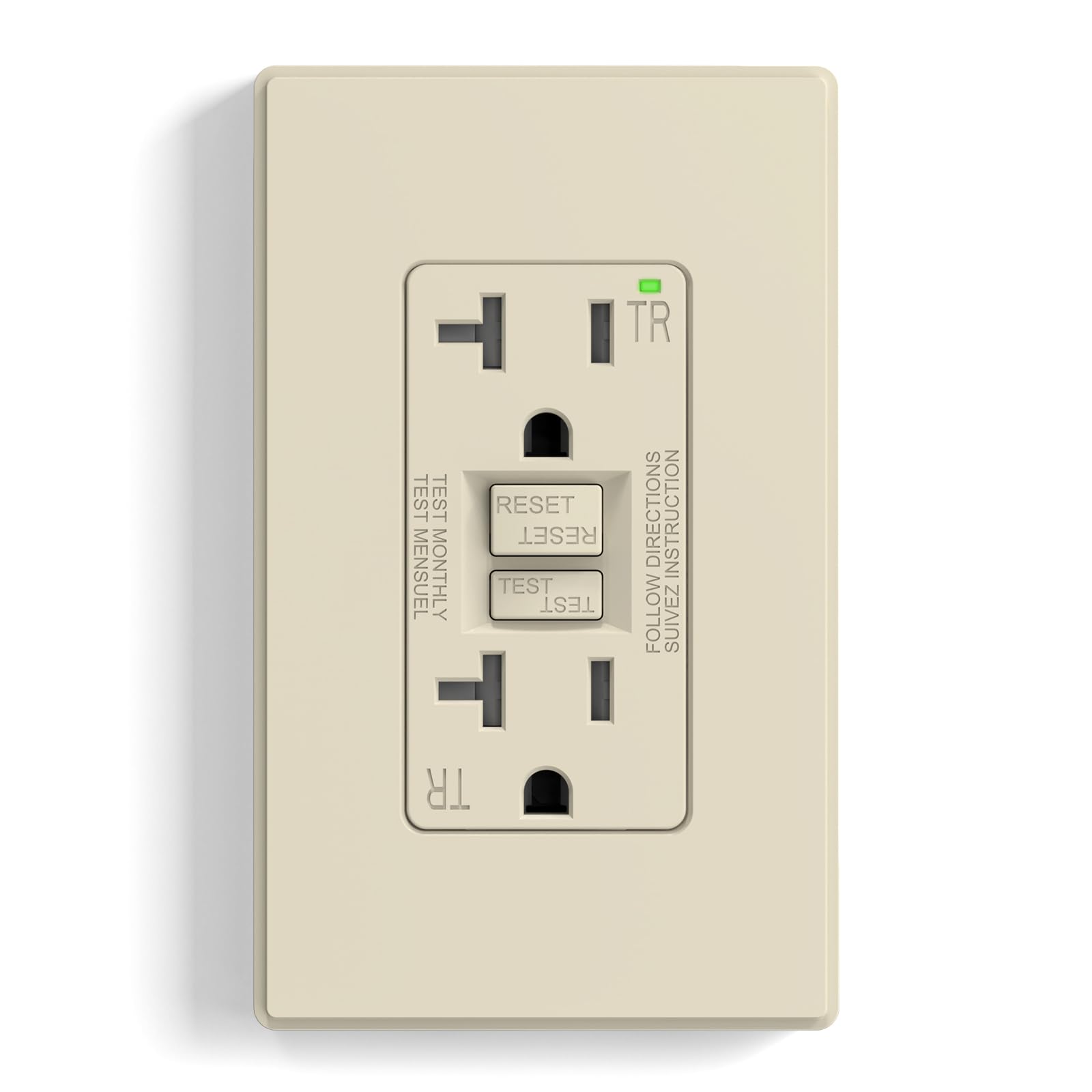 ELEGRP GFCI Outlet - Self-Testing Safety -15