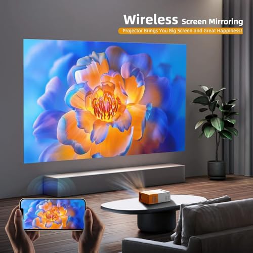 Image of ZOTRONICO LED Mini Projector HD Resolution - Compatible with Phone Laptop Pendrive | 60inches Projection | 1080 Pixel Full HD Support (Yellow, hdmi+Remote) (with Accessories)
