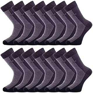 14 Pairs - Men's Socks (6-11) Multipack, Smart and Luxurious, Breathable, Super Soft Cotton, Eco Friendly - William and Edwards