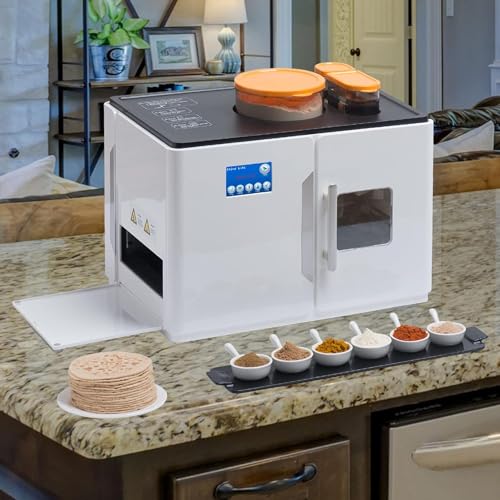 Automatic Roti Maker Breadmaker Automatic Making Machine Electric Tortilla Pancake Flatbreads Making Machine One Key To Make 8 Pcs In One Time For Flour Tortilla - Image 6