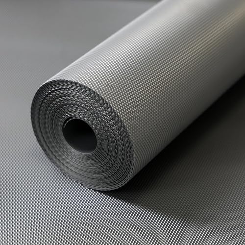 Image of DEVER Home Anti-Slip EVA Mat for Kitchen & Fridge | 5 Meter Kitchen Shelf Liner Roll for Drawers,Cupboards & Wardrobe | Easy-Clean PVC /EVA Protector Sheet,Diamond Texture Metallic Grey (500 cm x 45cm)