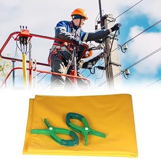 Portable Insulation Blanket - High Voltage Safety Mat (0.4kV/10kV) for Electricians, Transformer Insulating Mat - 100x200cm (39.4x78.7in) - Electrical Safety Solution