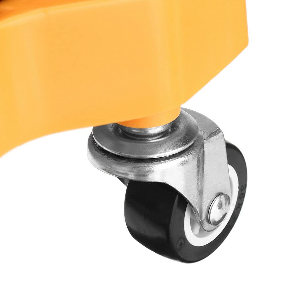 Lot de 2 genouillères robustes pour le travail - Avec roulettes - Capacité de rotation à 360 degrés - Sans soulever - Antidérapantes - Avec sangles réglables