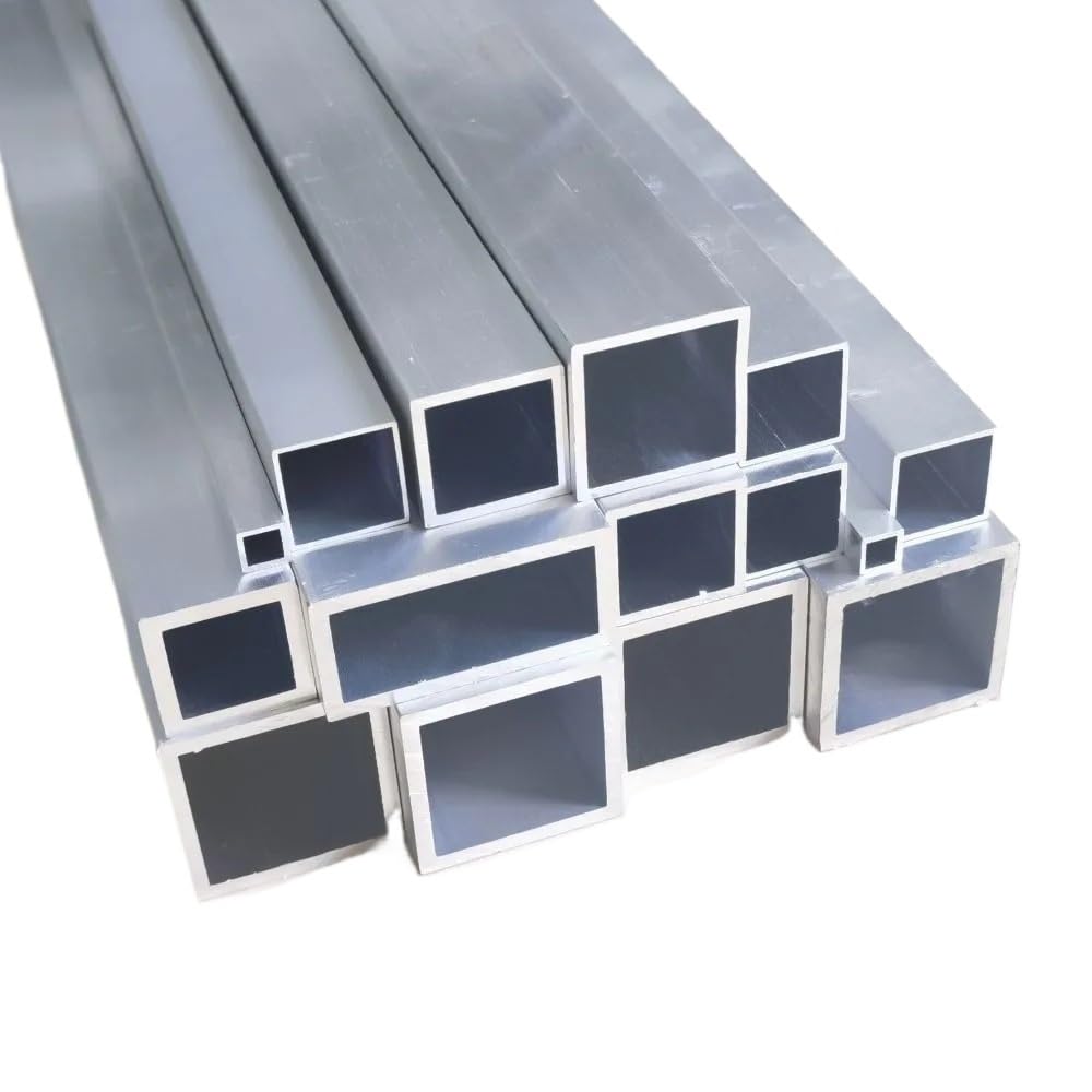 300/500 mm Aluminiumlegierungs-Vierkantrohr, rechteckiges Profil, DIY-Dekoration, Aluminium-Hohlrohr, 1 Stück(300 * 100 * 25 * 1MM)