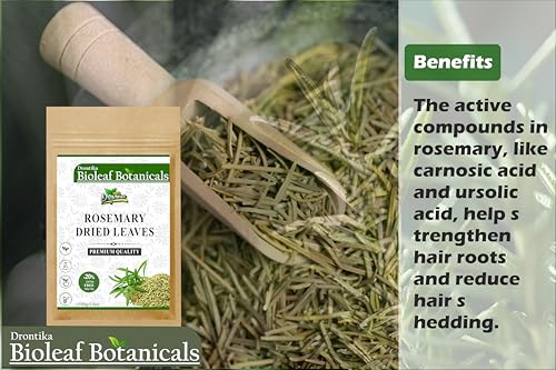 Image of Bioleaf Botanicals Dried Rosemary Leaves 100g + FREE Mist Spray Bottle, For Hair Growth
