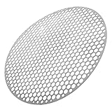 TOBBOMEY Malla Redonda de Acero Inoxidable de 30 CM y 20 MM de Grosor Parrilla Metálica Reutilizable para Barbacoa Rejilla Fina para Asar Carne y Verduras Adecuado para Camping y