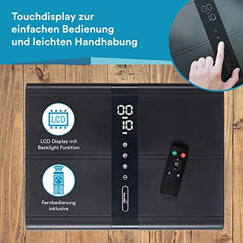 Skandika Vibrationsplatte Sunna | modernes Design | kompakt und platzsparend, bis 20 Hz, inkl. Fernbedienung, LCD… – Bild 4