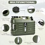 5 Gallon Water Jug with Spigot, Leak-Proof Portable Camping Water Containers, BPA Free, Outdoor Hiking & Emergency Picnic Storage Water Tank - Image 4