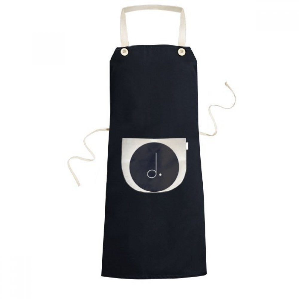 Tablier noir musique pour cuisiner et recevoir vos invités avec élégance