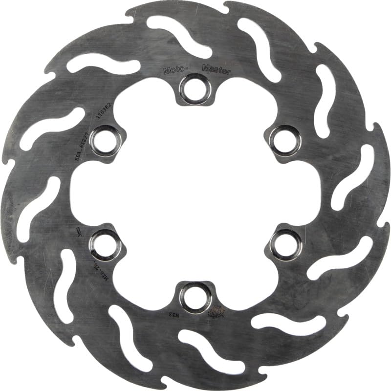 Moto Master Disco Freno Moto Stradale Flame Fixed Posteriore per un raffreddamento ottimale e resistenza - spessore 4 mm