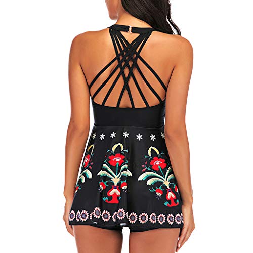 Bikini Padded Ladies Women Swimwear Sets Push-Up Bra Shorts Set With Boy Swimwears Swimsuits For Teens With Shorts Black #TOP6