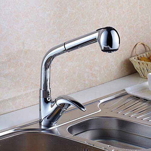 Waschtischarmaturen 360-Grad-Schwenkauszug Küchenarmatur Wassersparend Chrom Poliert Waschtischmischer Messing Wasserhahn Schiff Vanity Sink Toilette