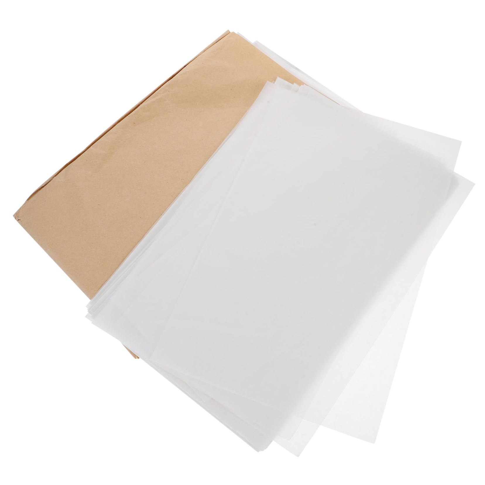 500 Hojas de Papel para Envolver Alimentos y Sándwiches a Prueba de Grasa, Compacto Pulpa de Madera, Adecuado para Cocinas Familiares y Celebraciones