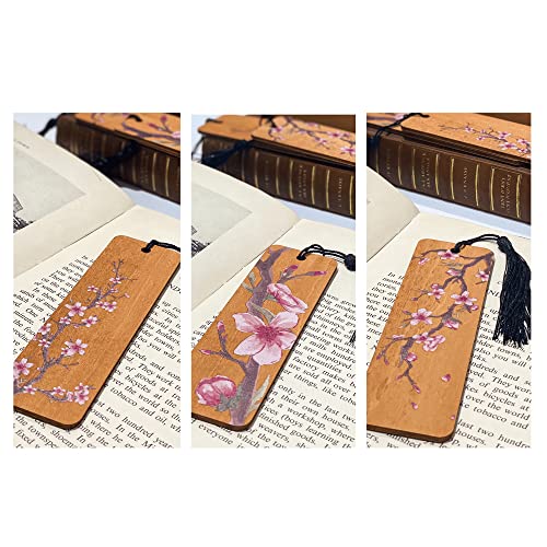 T4s-Cherry-Blossom-Flower-Wood-Bookmark-Set-3-Bookmarks-for-Women-Men-Kids-Book-Lovers-Wooden-Bookmarks-for-Reading-Book-Markers-for-Women-Men-Women-Kids-Teachers-Birthday-Mothers-Day-Present