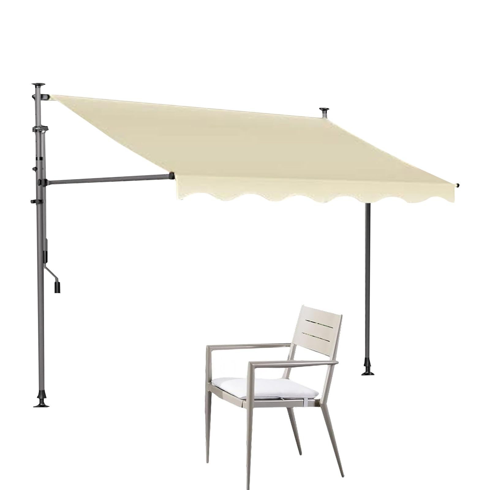 Store d'ombrage rétractable 350x120 cm pour protéger votre balcon du soleil
