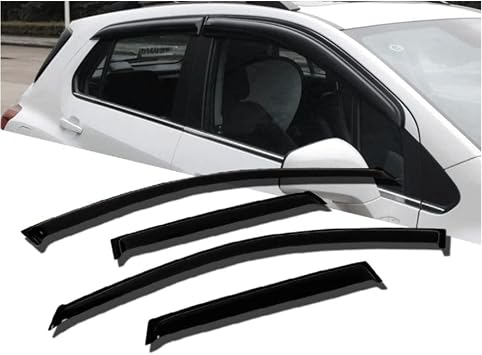 4pcs Out Channel Style Sun Rain Window Visors VentVisor Door Side Window Wind Deflectors for 94143