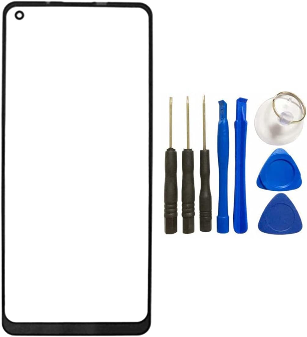 VIESUP for Samsung Galaxy A21 Front Glass Replacement - Touch Screen Outer Lens Panel for Samsung Galaxy A21 A215 SM-A215U Front Glass with Tools + OCA (No LCD and Touch Digitizer)