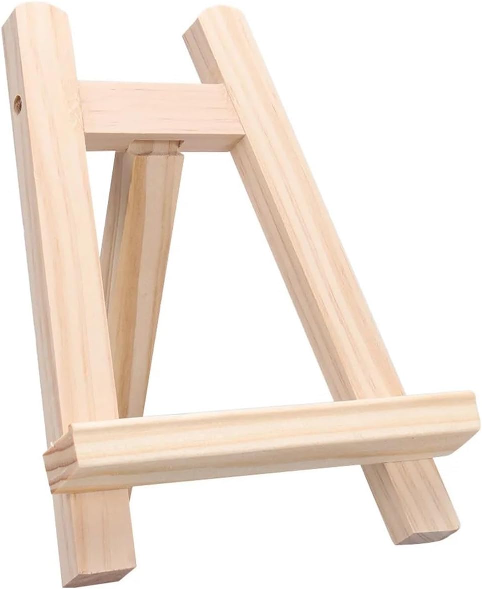 2Pcs 15x20cm Lightweight Wooden Table Easel Versatile Working Display Stand for Beginners Paintings Photographs Framed
