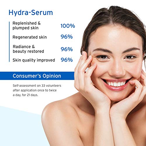 Embryolisse Hydra-Serum, Light Hyaluronic Acid Serum, 1.01 Fl. Oz. - Paraben Free Organic Face Hydra-Global Serum - Facial Hydrating & Moisturizing Primer For Oily & Combination Skin Types #TOP4